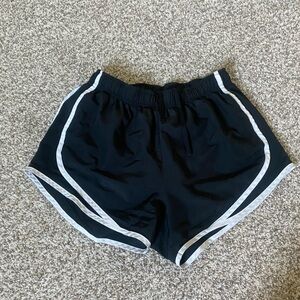 Black and white nike shorts